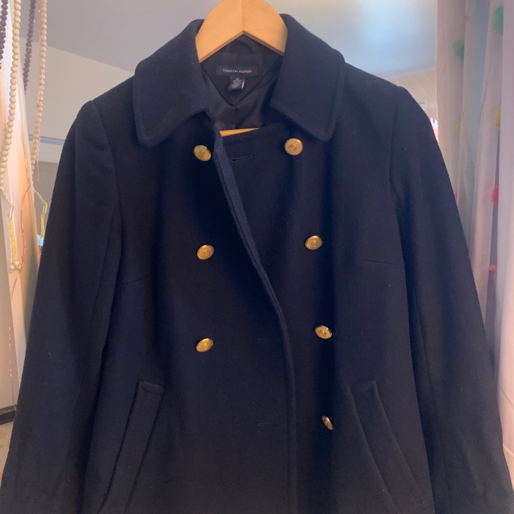 Tommy Hilfiger Navy Pea Coat